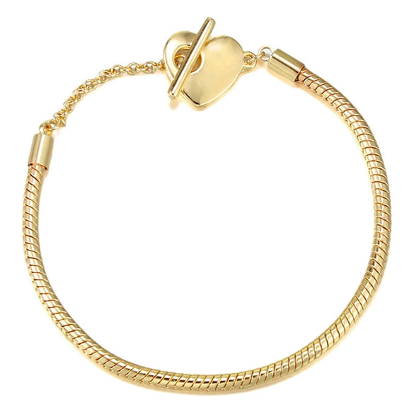 Wholesale Unisex Geometric Electroplated Metal Snake Bone Base Chain Bracelet For Diy Making