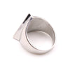 Wholesale Unisex Geometric Evil Eye Stainless Steel Ring With Polish Finish