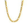 Wholesale Unisex Geometric Figaro Chain Stainless Steel And Titanium Steel Necklace With 18K Gold Electroplating