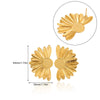 Wholesale Unisex Geometric Gold Electroplated Stainless Steel Earrings