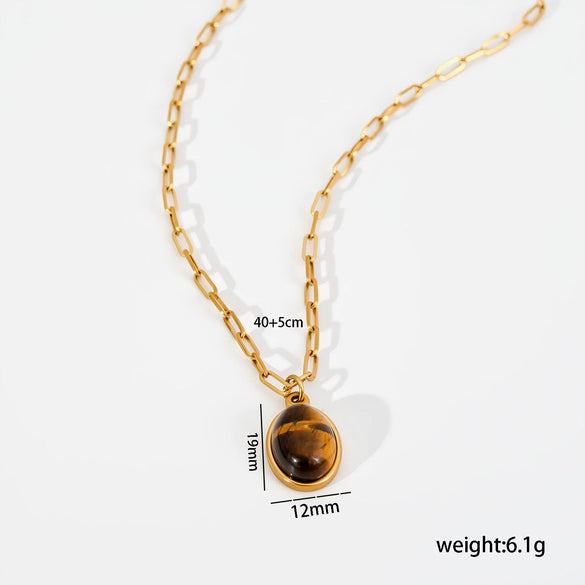 Wholesale Unisex Geometric Gold Plated Titanium Steel Stacking Cuban Chain Cross Necklace