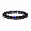 Wholesale Unisex Geometric Handmade Volcanic Stone Bracelet