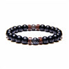 Wholesale Unisex Geometric Handmade Volcanic Stone Bracelet