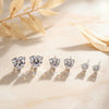 Wholesale Unisex Geometric Heartshaped Zircon Earrings In 316 Stainless Steel With Electroplating Original Design