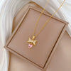 Wholesale Unisex Geometric Light Luxury Stainless Steel Copper Pendant Necklace With Picture Style Chain