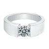 Wholesale Unisex Geometric Mosan Diamond Ring S925 Sterling Silver Plated 18K Gold