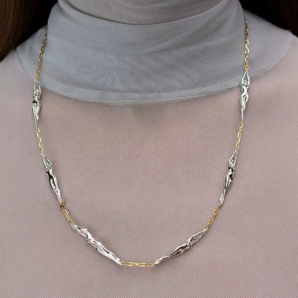 Wholesale Unisex Geometric Palm Coin Pendant Necklace With Oshaped Chain Gold Plated Copper And Titanium Steel