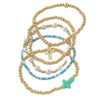 Wholesale Unisex Geometric Pattern Goldplated Copper Beaded Bracelet With Cross Pendant