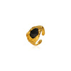 Wholesale Unisex Geometric Polished Electroplated Stainless Steel Titanium Steel Open Ring Jewelry