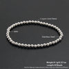 Wholesale Unisex Geometric Round Bead Stainless Steel Electroplated Handmade Beaded Bracelet Set