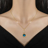 Wholesale Unisex Geometric Stainless Steel And Copper Butterfly Starry Sky Light Necklace