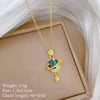 Wholesale Unisex Geometric Stainless Steel And Copper Cartoon Minimalist Necklace