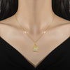 Wholesale Unisex Geometric Stainless Steel And Copper Diamond Necklace With Picture Paragraph Chain