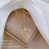 Wholesale Unisex Geometric Stainless Steel And Copper Diamond Necklace