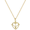 Wholesale Unisex Geometric Stainless Steel And Copper Diamond Necklace
