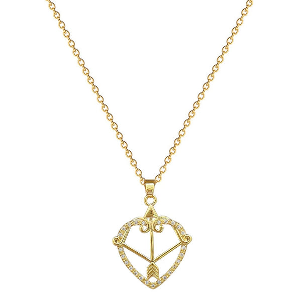 Wholesale Unisex Geometric Stainless Steel And Copper Diamond Necklace