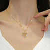 Wholesale Unisex Geometric Stainless Steel And Copper Diamond Necklace