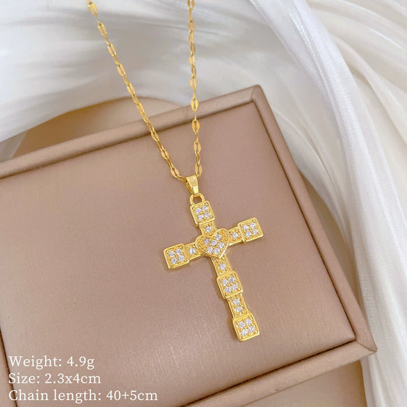 Wholesale Unisex Geometric Stainless Steel And Copper Necklace