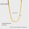 Wholesale Unisex Geometric Stainless Steel And Titanium Steel Snake Bone Chain Necklace With 18K Gold Electroplating
