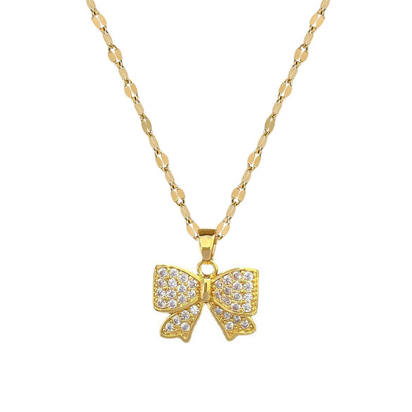 Wholesale Unisex Geometric Stainless Steel Copper Pendant Lip Chain Necklace