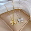 Wholesale Unisex Geometric Stainless Steel Copper Pendant Lip Chain Necklace