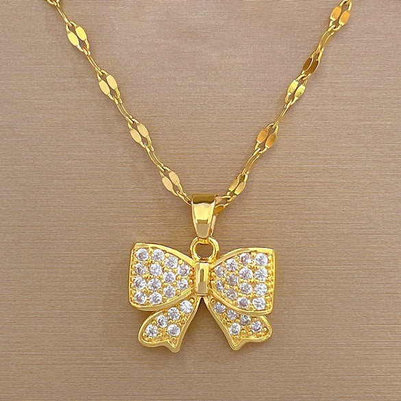 Wholesale Unisex Geometric Stainless Steel Copper Pendant Lip Chain Necklace