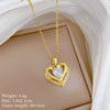 Wholesale Unisex Geometric Stainless Steel Copper Pendant Necklace With Cartoon Minimalist Style