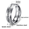 Wholesale Unisex Geometric Stainless Steel Electroplated Diamond Zircon Ring