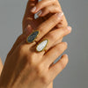 Wholesale Unisex Geometric Stainless Steel Electroplated Open Ring Fashion Jewelry Accessory
