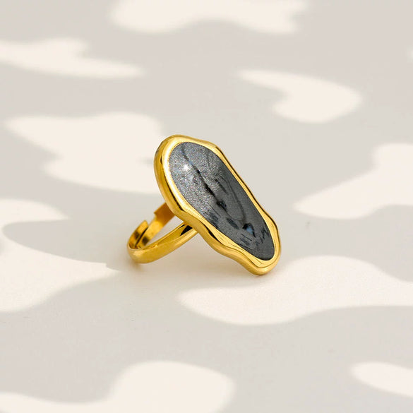 Wholesale Unisex Geometric Stainless Steel Electroplated Open Ring Fashion Jewelry Accessory