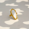 Wholesale Unisex Geometric Stainless Steel Electroplated Open Ring Fashion Jewelry Accessory
