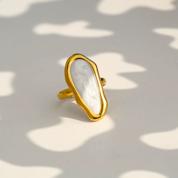 Wholesale Unisex Geometric Stainless Steel Electroplated Open Ring Fashion Jewelry Accessory