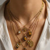 Wholesale Unisex Geometric Stainless Steel Electroplated Snake Bone Chain Necklace