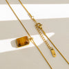 Wholesale Unisex Geometric Stainless Steel Electroplated Snake Bone Chain Necklace