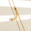 Wholesale Unisex Geometric Stainless Steel Electroplated Snake Bone Chain Necklace