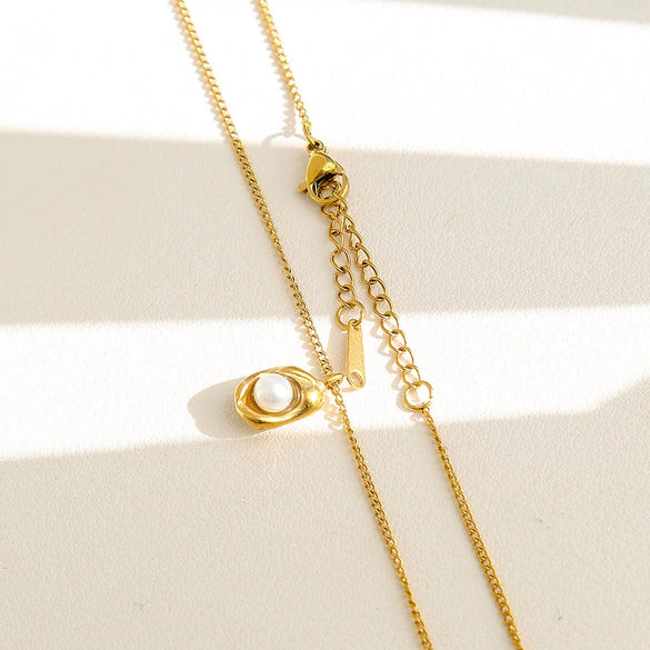 Wholesale Unisex Geometric Stainless Steel Electroplated Snake Bone Chain Necklace