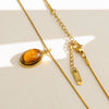 Wholesale Unisex Geometric Stainless Steel Electroplated Snake Bone Chain Necklace