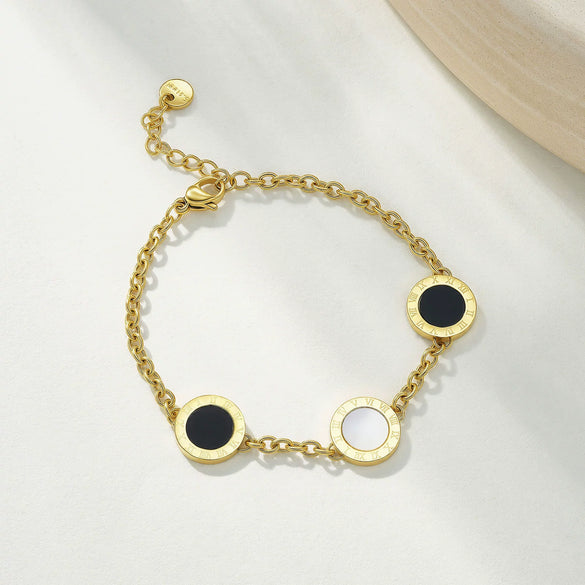 Wholesale Unisex Geometric Stainless Steel Electroplated Square Snake Bone Bracelet