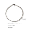 Wholesale Unisex Geometric Stainless Steel Embossed Electroplating Jewelry Bracelets That Do Not Fade Niche Stylish