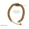 Wholesale Unisex Geometric Stainless Steel Gold Vacuum Plated Bracelet