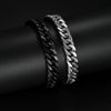 Wholesale Unisex Geometric Stainless Steel Hiphop Punk Trendy Cuban Chain Bracelet With Sixsided Grinding And Electroplating