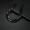 Wholesale Unisex Geometric Stainless Steel Hiphop Punk Trendy Cuban Chain Bracelet With Sixsided Grinding And Electroplating