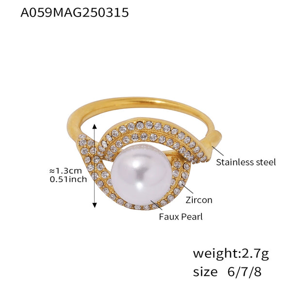 Wholesale Unisex Geometric Stainless Steel Zircon Electroplated Niche Minimalist Double Layer Side Opening Adjustable Ring Bracelet