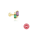 Wholesale Unisex Geometric Sterling Silver Ear Jewelry With Environmentally Friendly Electroplating And Tassel Design