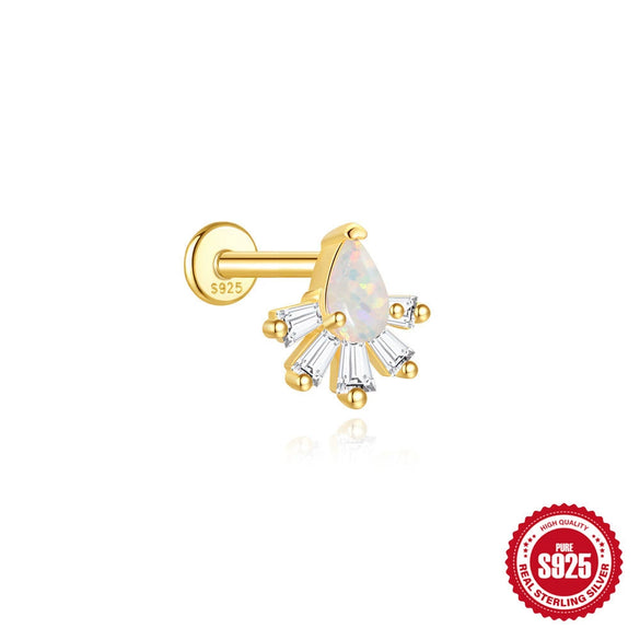 Wholesale Unisex Geometric Sterling Silver Ear Jewelry With Environmentally Friendly Electroplating And Tassel Design