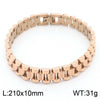 Wholesale Unisex Geometric Titanium Steel Bracelet With Electroplating