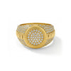 Wholesale Unisex Geometric Titanium Steel Electroplated 18K Gold Inlaid With Zircon Ring Accessories