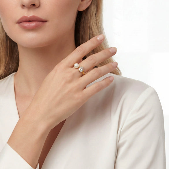 Wholesale Unisex Geometric Titanium Steel Electroplated Ring Accessories
