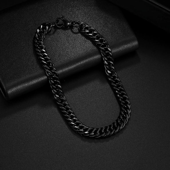 Wholesale Unisex Geometric Titanium Steel Polishing Hiphop Niche Design Bracelet Jewelry