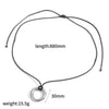Wholesale Unisex Geometric Wax Rope Stainless Steel Necklace With Pvd Furnace Vacuum Real Gold Plating